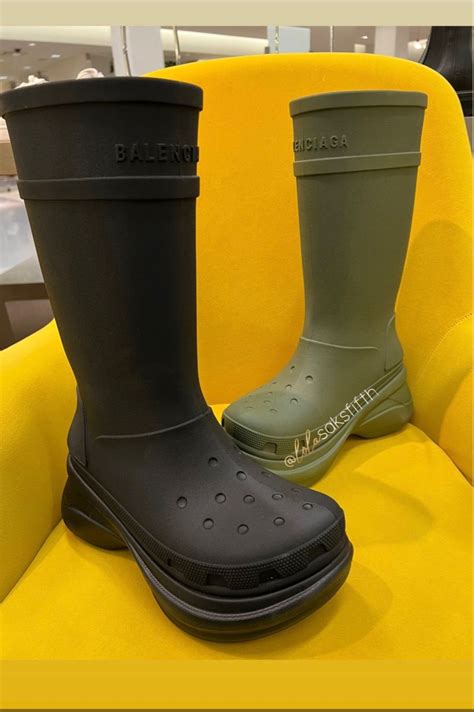 replica balenciaga croc boots|balenciaga croc heels price.